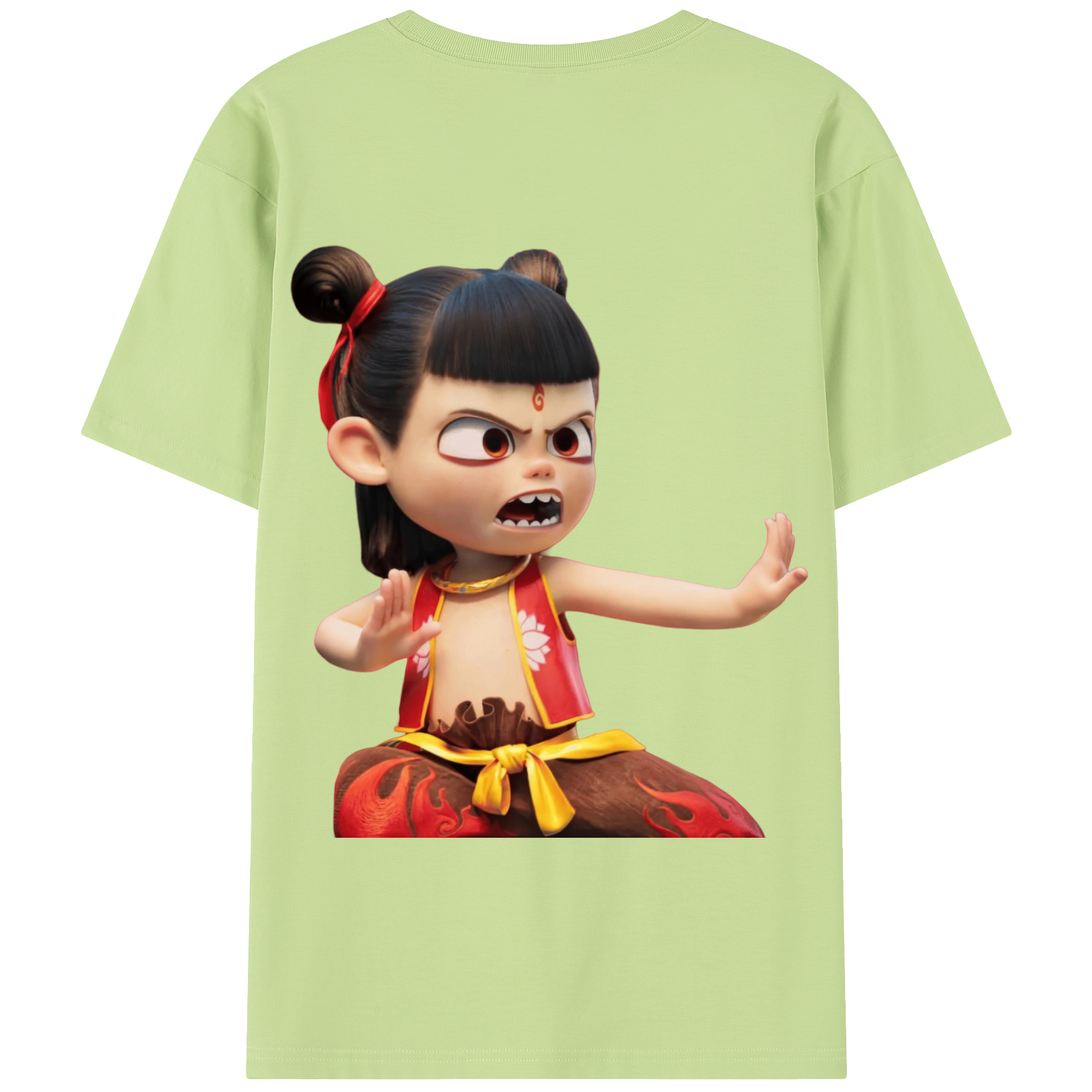 Ne Zha 2 ナタ 魔童の大暴れ 綿100％半袖Tシャツ（背面プリント）